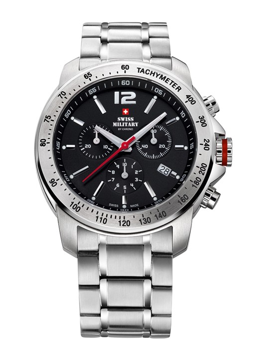 Men Black & Steel Analogue Watch SM34033.01