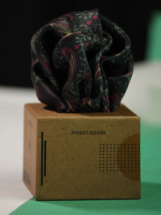 Tossido Men Paisley Printed Pocket Square