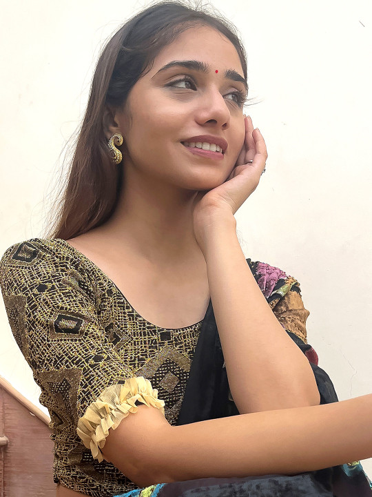 Bindigasm's Advi Embellished Saree Blouse