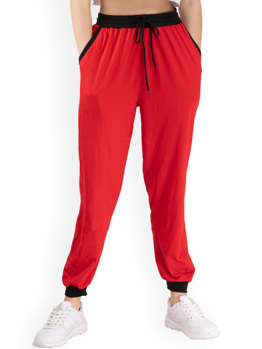 IndiWeaves Women Pure Cotton Joggers