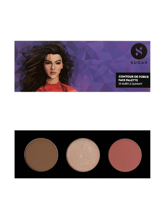 SUGAR Contour De Force Face Pallete- 01 Subtle Summit