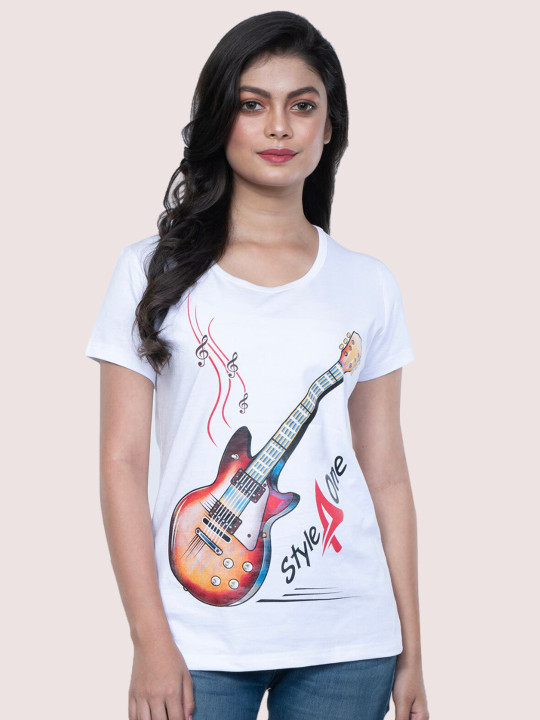 StyleAOne Graphic Printed Cotton T-shirt