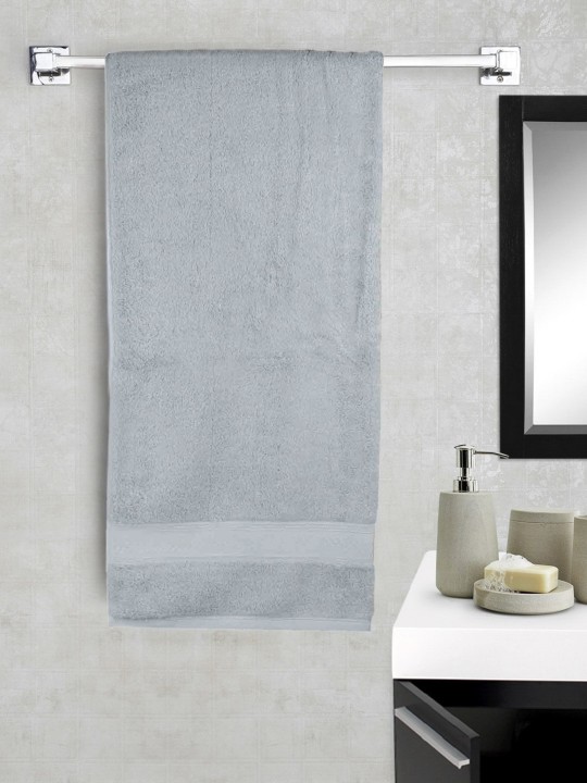 Grey Cotton Bath Towel