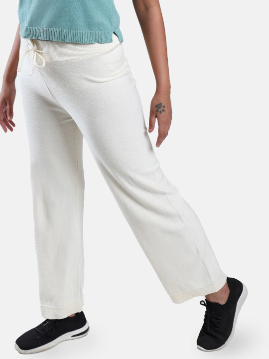 Blissclub Women Mid-Rise Straight Pure Cotton Track Pants