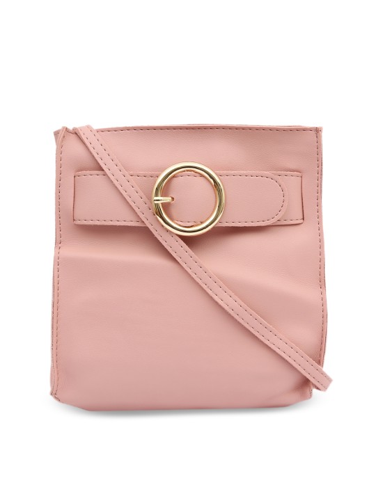 Pink Solid Sling Bag