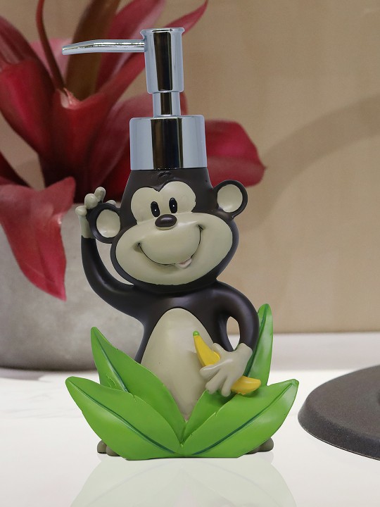 Brown & Green Animal-Shaped Liquid Soap Dispenser