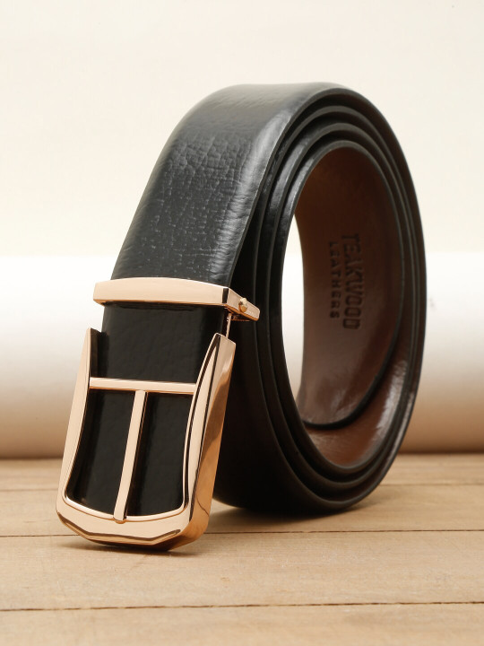 Teakwood Leathers Men Reversible Slim Formal Belt
