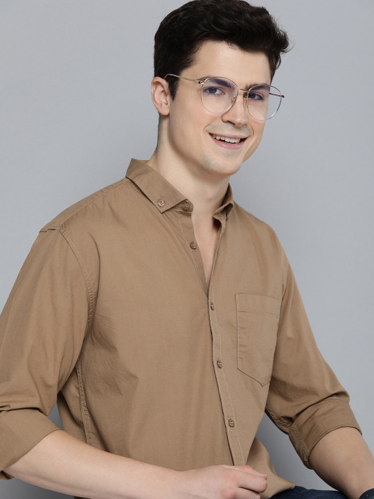 Mast & Harbour Men Standard Opaque Casual Cotton Shirt