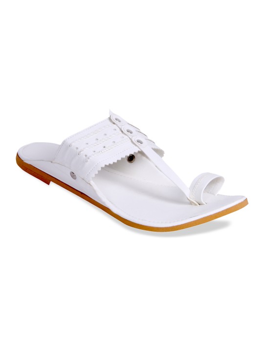 Men White Comfort Sandals 6