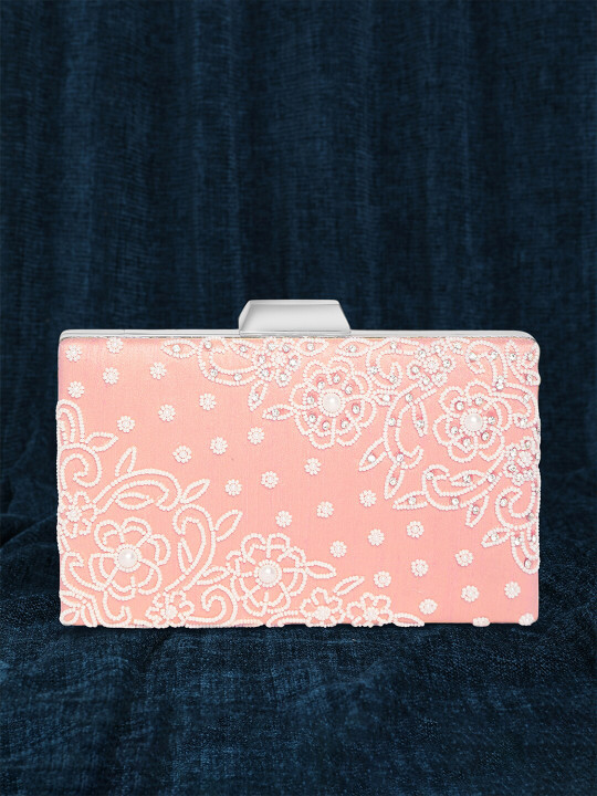 Peora Embroidered Purse Clutch