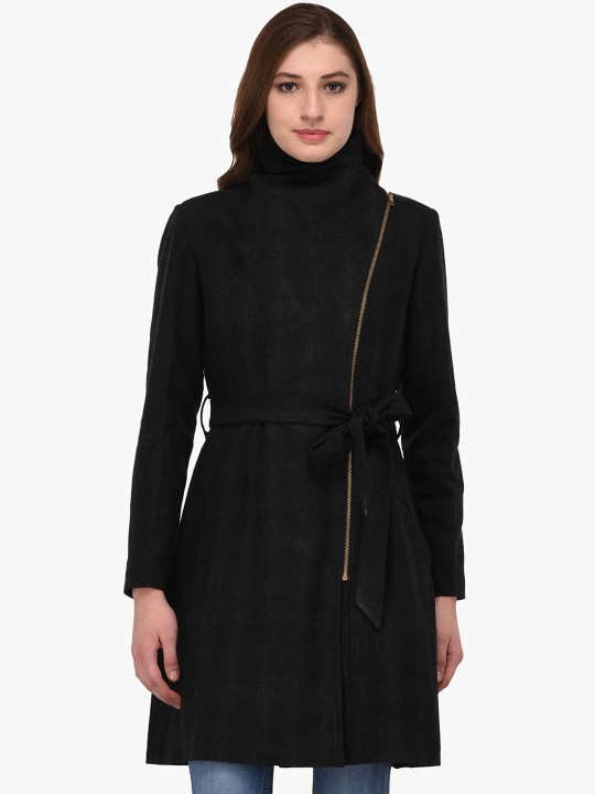 Black Longline Overcoat 3XL