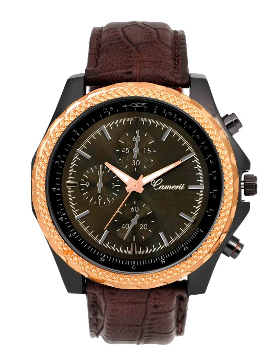Men Olive Green Analogue Watch