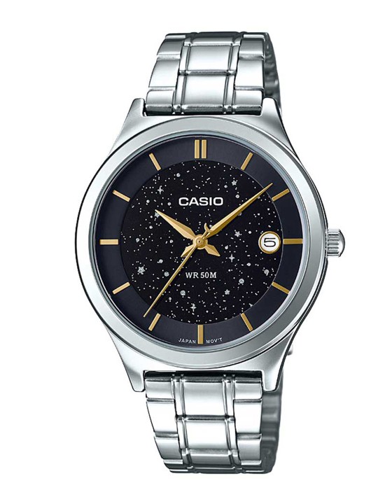 Casio Enticer Women Black Analogue Watch LTP-E141D-1AVDF(A1230)