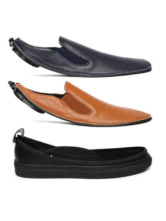 Men Pack of 2 Skin of Customizable Shoes with Sole 7