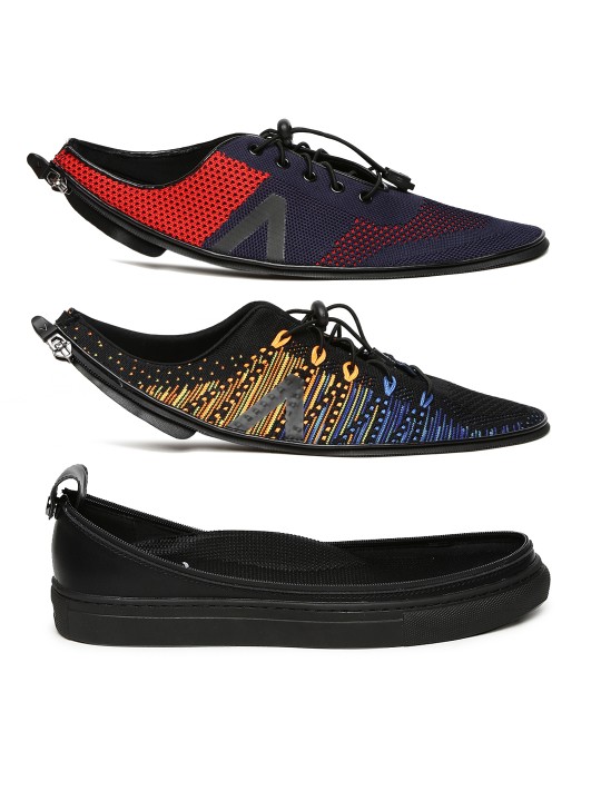 Men Pack of 2 Skin of Customizable Shoes with Sole 7