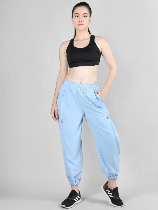 CHKOKKO Women Mid-Rise Joggers