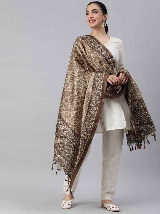 Rani Saahiba Printed Art Silk Dupatta