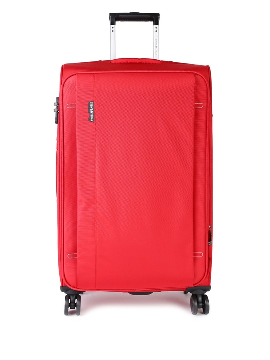 Unisex Red 28 Inch Expandable Check-in Large Trolley Bag