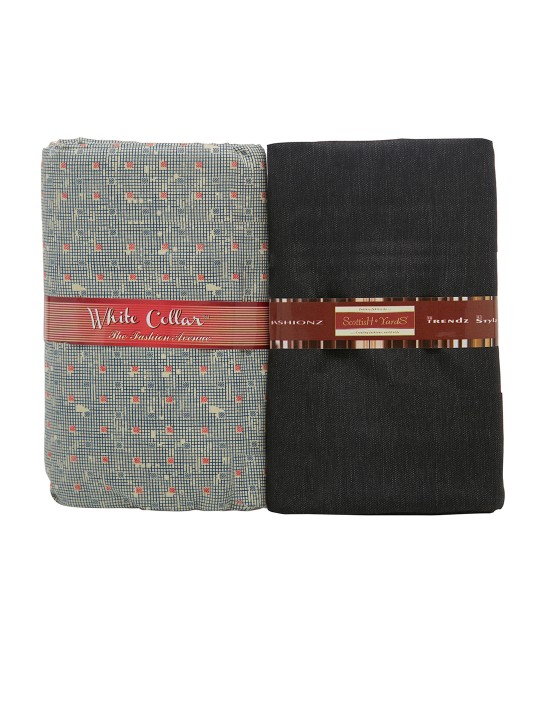 Men Multicoloured Shirt & Trousers Clothing Fabric