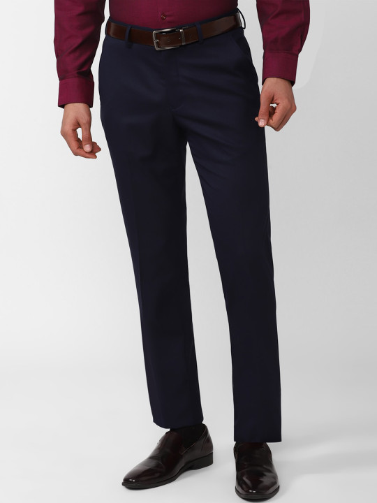 Van Heusen Men Skinny Fit Formal Trousers