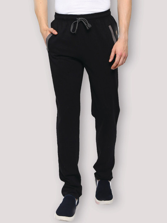 Zoiro Men Mid-Rise Relaxed Fit Dry Fit Technology Cotton Track Pants