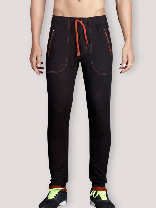 Zoiro Men Mid-Rise Relaxed Fit Dry Fit Technology Cotton Track Pants