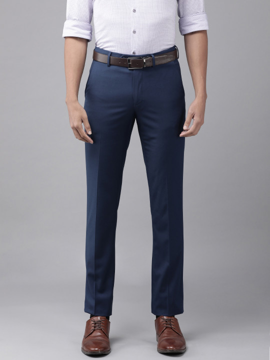 Van Heusen Men Slim Fit Formal Trousers