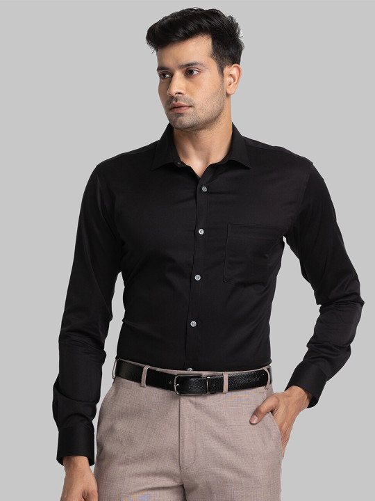 Park Avenue Slim Fit Opaque Organic Cotton Formal Shirt