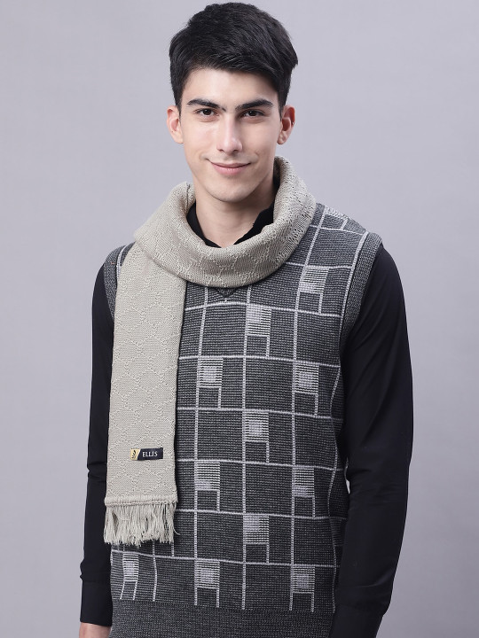 ELLIS Woven Design Acrylic Muffler
