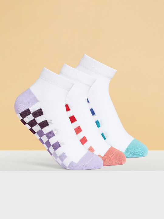 Honey by Pantaloons Women Pack Of 3 Patterned Ankle Lenght Socks
