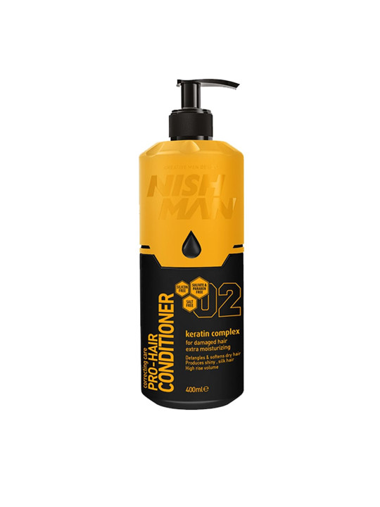 Nishman Correcting Care 02 Pro-Hair Conditioner with Keratin Complex - 400 ml