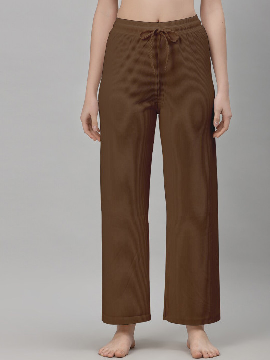 NEUDIS Women Mid Rise Ribbed Lounge Pants