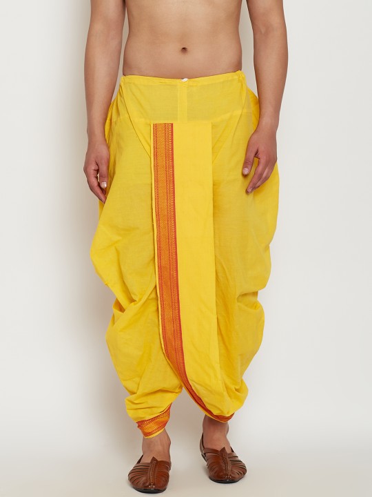 Shop Yellow Short Kurta With Dhoti Pants by SEJAL KAMDAR at House of  Designers  HOUSE OF DESIGNERS