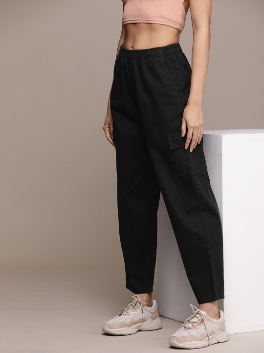 Roadster The Lifestyle Co. Women Cotton Cargos Trousers
