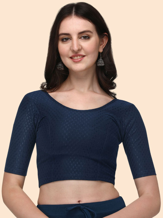 HERE&NOW Woven Design Saree Blouse