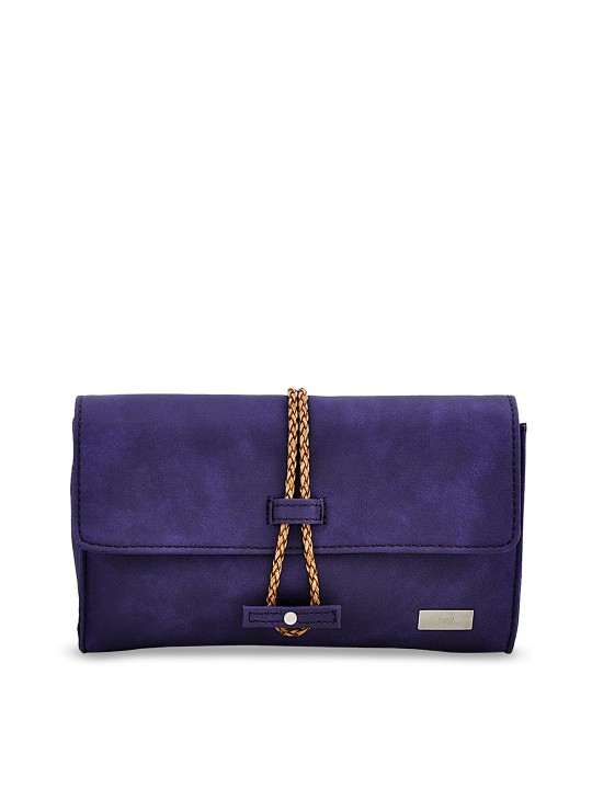 Purple Solid Clutch