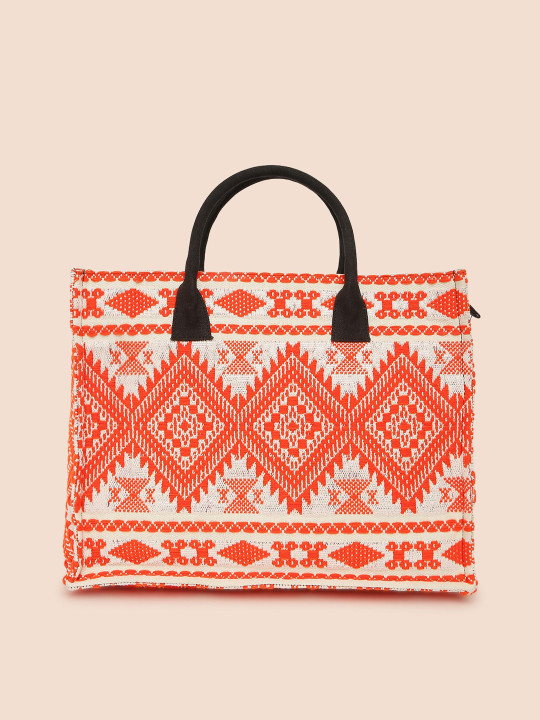 Anouk Ethnic Motifs Printed Shopper Tote Bag