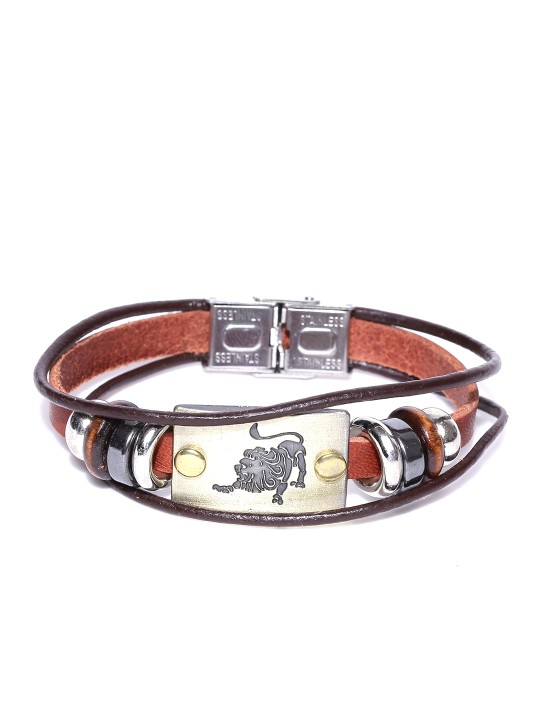 Unisex Brown Multistranded Bracelet