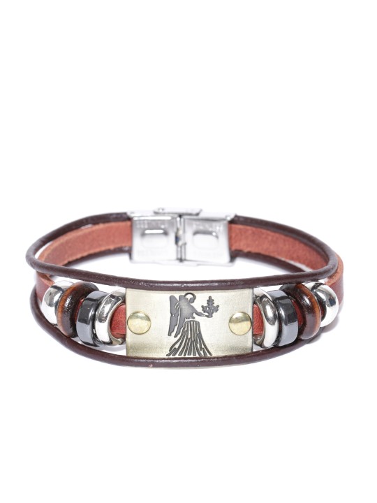 Unisex Brown & Gold-Toned Multistranded Bracelet