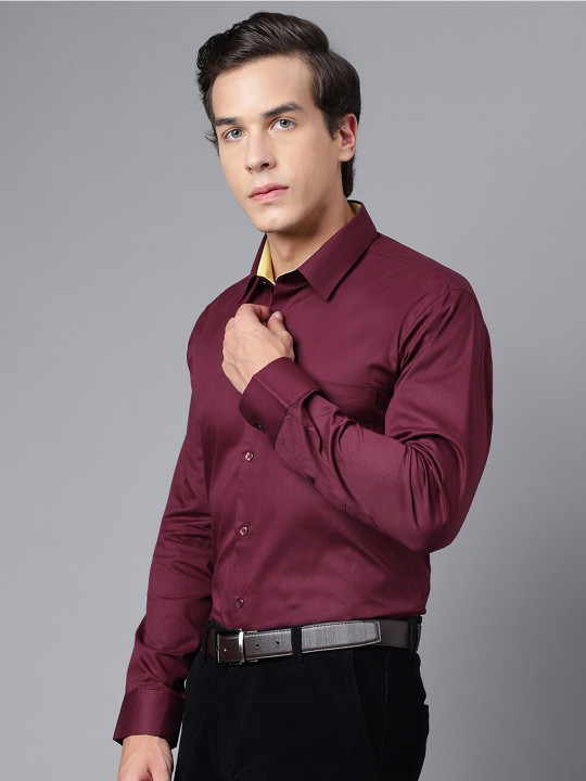 Hancock Modern Slim Fit Opaque Pure Cotton Formal Shirt