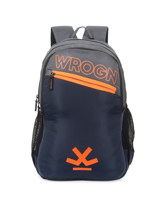 Wrogn Unisex Brand Logo Backpack With Shoe Pocket at Best Price
