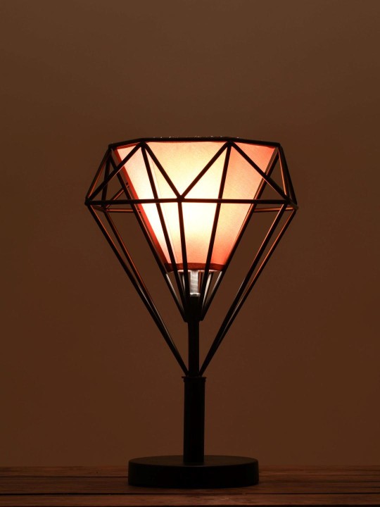 Black & Copper Table Top Lamp