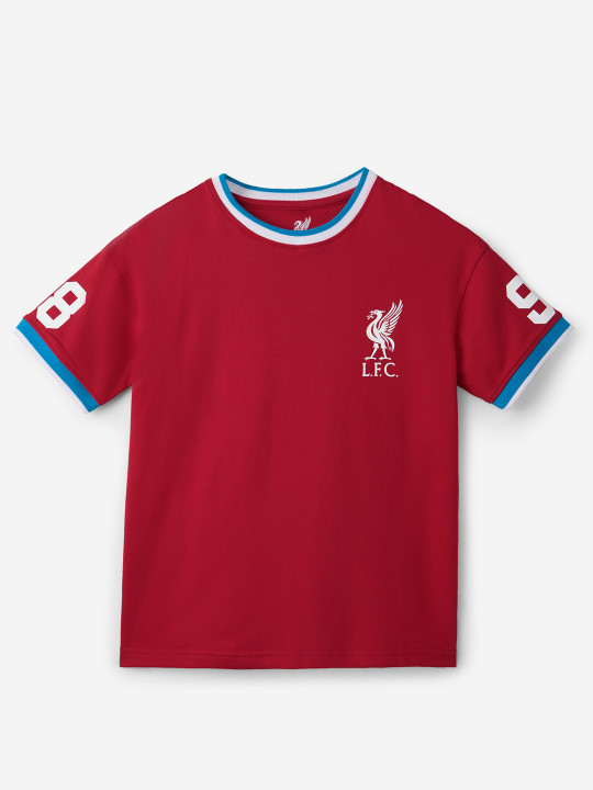 Boys Liverpool Printed Oversized Fit Sports T-shirt