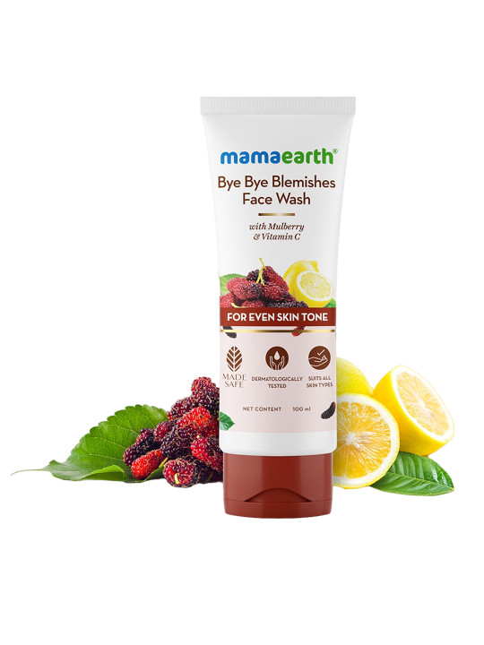 Mamaearth Bye Bye Blemishes Face Wash with Mulberry and Vitamin C - 100ml