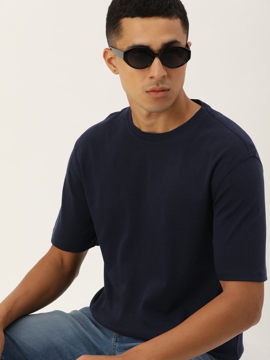 Kook N Keech Men Solid Relaxed Fit T-shirt