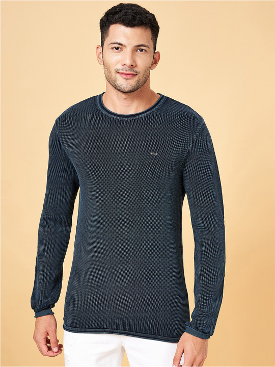 BYFORD by Pantaloons Self Design Cotton Pullover