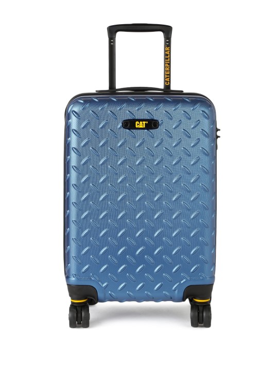 Unisex Blue 35 Industrial Plate 18" Cargo Small Checkin Hardsided Trolley Suitcase