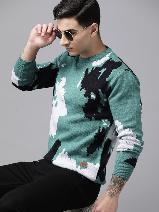 Roadster The Lifestyle Co.Men Printed Pullover