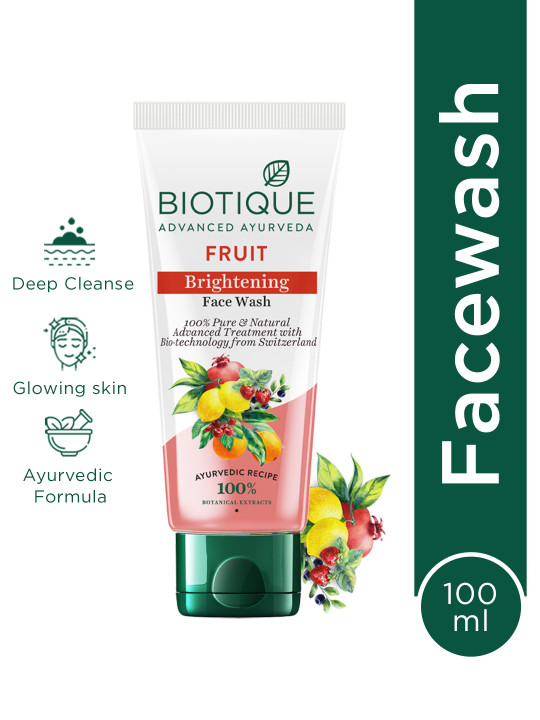 Biotique Pure & Natural Fruit Brightening Face Wash - 100 ml
