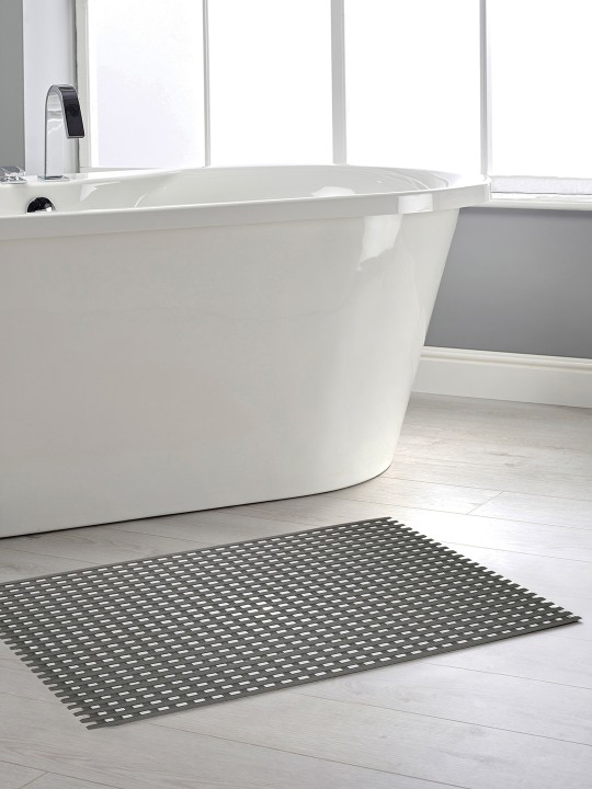 Grey PVC Anti-Slip Shower Mat